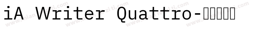 iA Writer Quattro字体转换